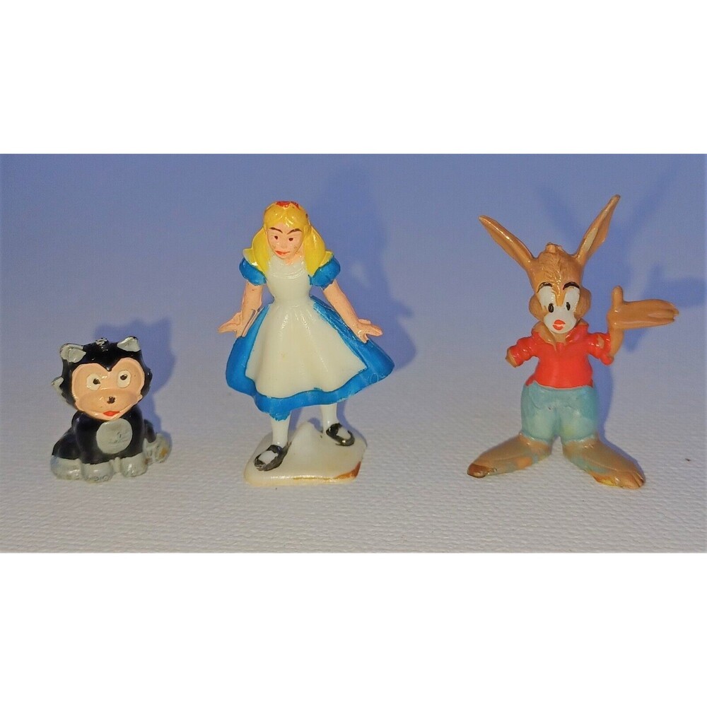 Marx Disneykins Alice in Wonderland Timothy Mouse Brer Rabbit  Plastic 1960s